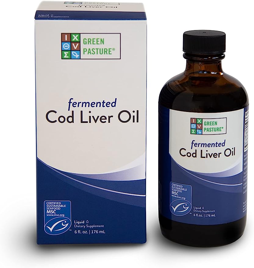 Green Pasture Blue Ice Fermented Cod Liver Oil Liquid - Unflavoured - 180 ml - Nourishing Ecology