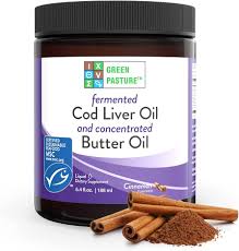 Green Pasture CINNAMON Fermented Cod Liver Oil Gel Butter Oil